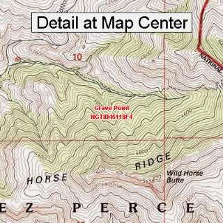   Topographic Quadrangle Map   Grave Point, Idaho (Folded/Waterproof