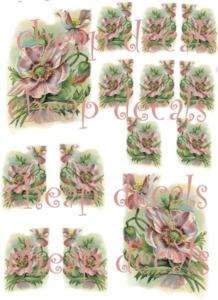 Shabby Cottage Victorian Rose Decals~Clings~or Stickers  