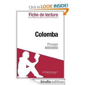 Colomba de Prosper Mérimée (Fiche de lecture) (French Edition 