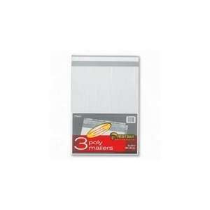 Poly Mailer Envelope, Self seal, 12x15, 3/PK, White, Sold as 1 pack
