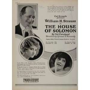 1922 Silent Film Ad House of Solomon Pillagers Chaudet   Original 