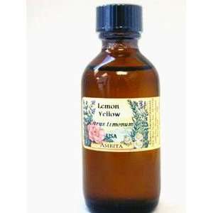  Amrita Aromatherapy   Lemon Yellow ess. oil 2 oz Health 