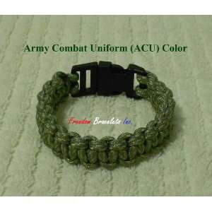 Sz 6 Paracord Bracelet   Army Combat Uniform (ACU) Color 