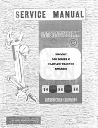 International 500 C Crawler Chassis Service Manual 500C  