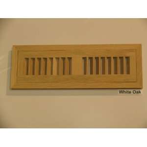   White Oak Flush Unfinished Wood Heat Register / Vent