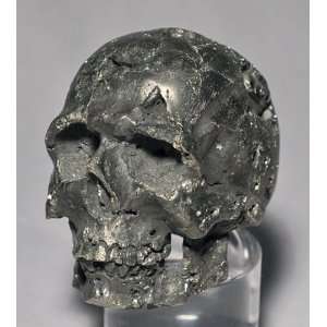  Pyrite Carved Crystal Skull