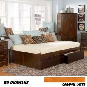 Studio Concord Bed Full with Flat Panel Foot Board (Caramel Latte) (14 