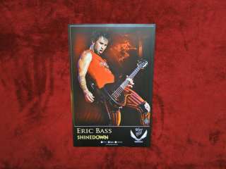 2012 Shinedown Eric Bass Dean Guitars Promo Poster NEW 2012 
