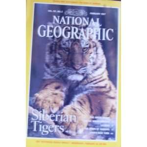   Geographic Magazine February 1997 Siberian Tiger 