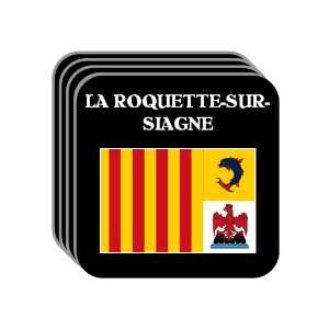   Cote dAzur   LA ROQUETTE SUR SIAGNE Set of 4 Mini Mousepad Coasters