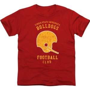  Ferris State Bulldogs Club Slim Fit T Shirt   Red Sports 