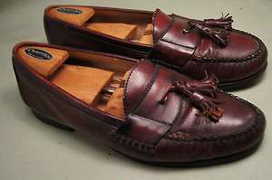 Cole Haan Loafers Burgundy Leather 10.5 D Mens Dress Shoes  
