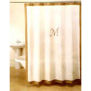  R Monogram Shower Curtain 