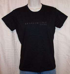 NWT Kenneth Cole Logo Tee Shirt Top Juniors M  