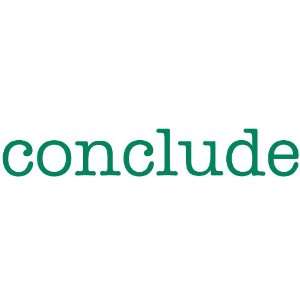  conclude Giant Word Wall Sticker