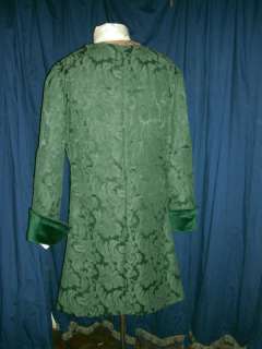 RICH FOREST GREEN ROCOCO FROCK/COLONIAL/KING COAT 50  