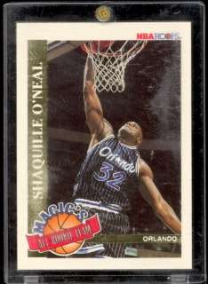 93 NBA Hoops Magics Rookie Team Shaquille Oneal Rookie  