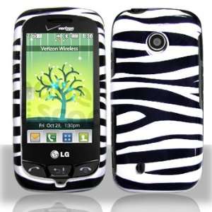  LG Cosmo Touch VN270 Black/White Zebra Hard Case Snap on 