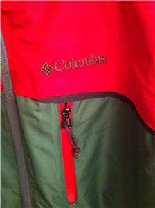   Mens Columbia Parka 3 in 1 Interchange Red Gray OmniShield Ski Jacket