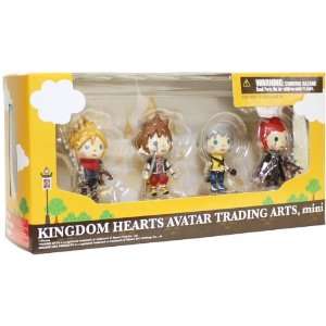  Kingdom Hearts Avatar Trading Arts Mini Figure Set of 4 