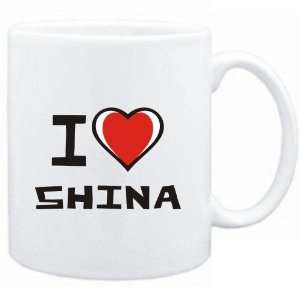  Mug White I love Shina  Languages