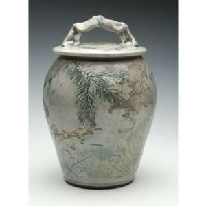  Woodland Raku Pottery Urn