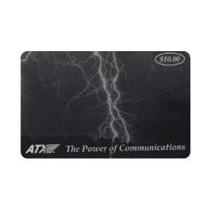 Collectible Phone Card $10.00 ATX   The Power of Communications B&W 