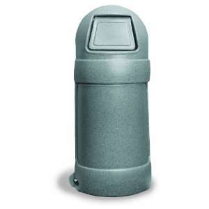 Continental 1425GY 24 Gallon RounTop Waste Receptacle, Round, Gray 