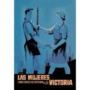  Women Can Contribute to the Victory   16x24 Giclee Fine 