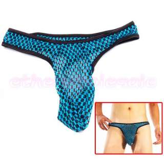 Mens Sexy Mesh Pouch G string Underwear Thong Briefs [SKU 12 