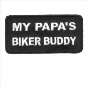  MY PAPAS BUDDY Embroidered Cool Kids Cool Vest Patch 