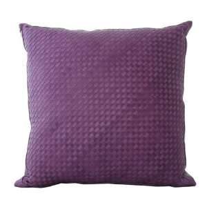 Lance Wovens Watercolor Concord Leather Pillow