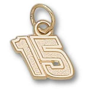  Michael Waltrip #15 Small Gold Plated Pendant Sports 