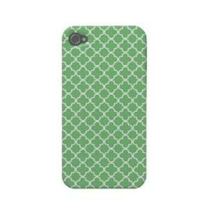  Green Quatrefoil Pattern Iphone 4 Case mate Cases Cell 