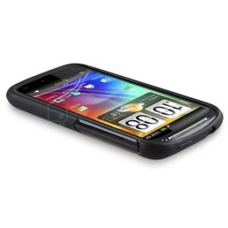   Gel Skin Case Cover+Film For T Mobile HTC Sensation 4G Z710E  