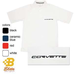 Elite Designs BDC6EP117  RED M C6 Corvette Script Embroidered Mens 