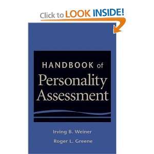   of Personality Assessment [Hardcover] Irving B. Weiner Books