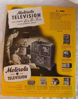 1948 Motorola Golden View Television Photo Consolette  
