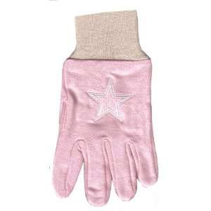  Dallas Cowboys Pink Work/Garden Gloves