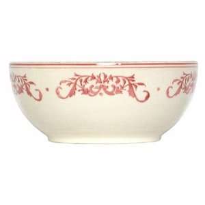  Ceramic Pottery Large Salad Bowl With Crimson Red Decorative 