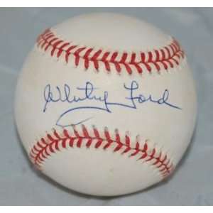  Whitey Ford Autographed Baseball   American League 