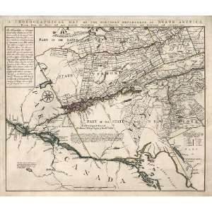  of New York State and Vermont (1780) by Covens et Mortier et Covens 