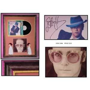  Elton John Autographed/Hand Signed Album Cover Jump Up 