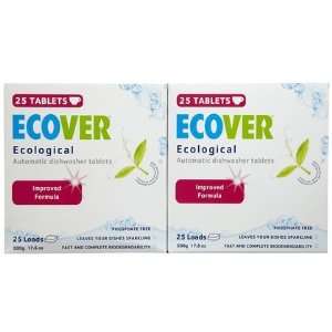  Ecover Automatic Dishwashing Tablets, 25 ct 2 ct (Quantity 