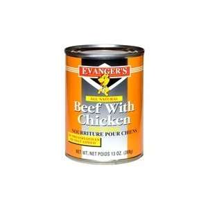  Evangers All Meat Natural   Beef & Chicken   12x13 oz Pet 