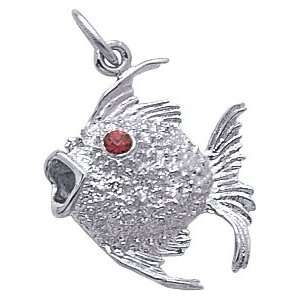  Rembrandt Charms Fish Charm, Sterling Silver Jewelry