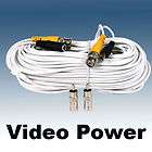 50 Security Camera Video Power Cable Wire Cord BNC RAC for DVR 