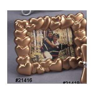  Creative Gifts GOLD HEARTS 3 X 5 FRAME