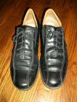 COACH VINTAGE BLACK LEATHER LACE UP CORWIN CASUAL LOAFER 11 ITALY 