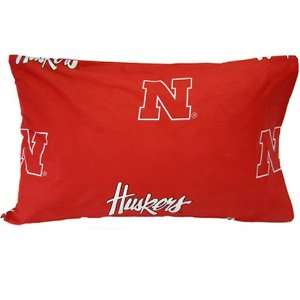    NCAA Nebraska Cornhuskers Scarlet King Pillow Case